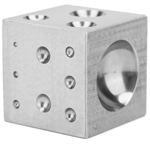 GUIJIALY Dapping Dapping Block, Stahl Dapping Block Stahl Quadratische Stanzform Stahl Dapping Cube für Schmuckherstellung von GUIJIALY