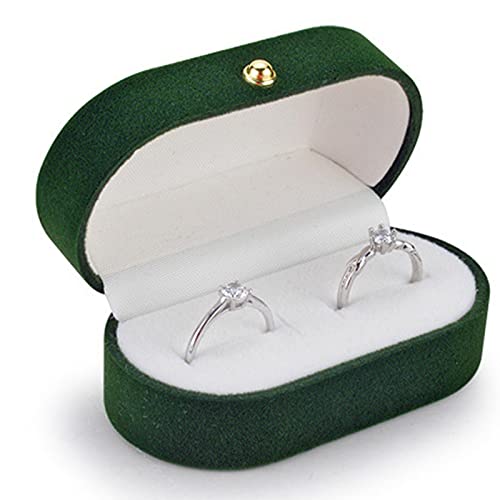 GUIJIALY Ringschatulle aus Samt, Seide, 1 Paar, Ringschatulle, Hochzeitsring-Box, Hochzeitsantrag, Abschied, Schmuckschatulle C von GUIJIALY