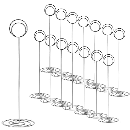 Tischnummernhalter, Tischkartenhalter, Tischbilderhalter, Draht-Fotohalter, 22,6 cm hoch, 15 Stück von GUIJIALY