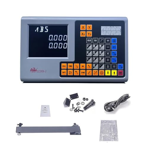 DRO Digitalanzeige 5µm TTL Positionsanzeige für Ihre Drehmaschine, Fräsmaschine, Schleifmaschine usw (2 AXIS LCD DRO) von GUILOPOER