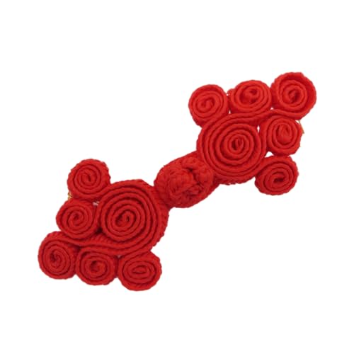 Traditioneller chinesischer Knopf for Nähen handgefertigter Knöpfe for Aufnähen for DIY-Handarbeit, Cheongsam-Verzierungsknopf(Red) von GUIREPTY