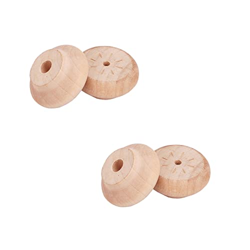 GUIXAN Ersatzbeine für Massivholzmöbel, Brötchenfüße aus Holz, runde Schrankbeine, erhöhte Beine für Küchensofas, TV-Schränke, Kommoden, Stühle, Hocker, Bücherregale, 4er-Set, mit Schraub GUIXAN Ersatzbeine für Massivholzmöbel, Brötchenfüße aus Holz, runde Schrankbeine, erhöhte Beine für Küchensofas, TV-Schränke, Kommoden, Stühle, Hocker, Bücherregale, 4er-Set, mit Schraub von GUIXAN