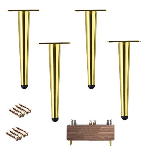 GUIXAN Set mit 4 Möbelbeinen aus Metall, konische Couchtisch-Ersatzbeine, DIY-Sofafüße, Schrankbeine, für Stühle, TV-Ständer, Couch, Schrank, Ottomane, Schrank, Schminktisch, mit Schraube GUIXAN Set mit 4 Möbelbeinen aus Metall, konische Couchtisch-Ersatzbeine, DIY-Sofafüße, Schrankbeine, für Stühle, TV-Ständer, Couch, Schrank, Ottomane, Schrank, Schminktisch, mit Schraube von GUIXAN