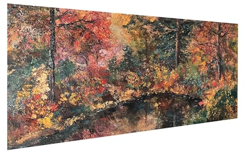 Baum Malen Nach Zahlen Erwachsene, Malen Nach Zahlen Pflanze Malen Nach Zahlen ab 14 Jahre Mädchen, DIY Bastelset Erwachsene Anfänger Acrylfarben Painting für Home Decor, Rahmenlos 90x180 cm W-4256 von GUKUGEKO