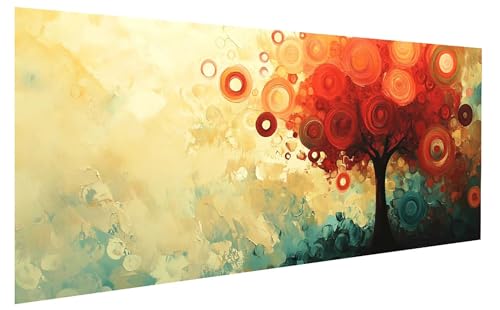 Baum Malen Nach Zahlen Erwachsene, Malen Nach Zahlen Pflanze Malen Nach Zahlen ab 15 Jahre Mädchen, DIY Bastelset Erwachsene Anfänger Acrylfarben Painting für Home Decor Asthetik 100x200 cm W-4329 von GUKUGEKO