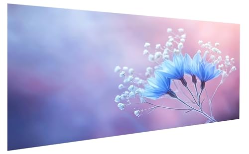 Blume Malen Nach Zahlen Erwachsene, Malen Nach Zahlen Landschaft Malen Nach Zahlen ab 10 Jahre Mädchen, DIY Bastelset Erwachsene Anfänger Acrylfarben Painting für Home Decor Asthetik 50x100 cm W-1228 von GUKUGEKO