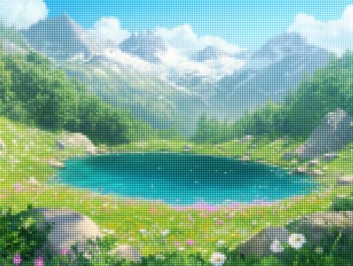 Diamond Painting Berg Daiments Painting Erwachsene Landschaft, Diamond Painting Kinder Stickerei Kreuzstich Zubehör Set für Aesthetic Room Wohnzimmer und Schlafzimmer Wanddeko, Geschenk 100x135cm SA-1 von GUKUGEKO