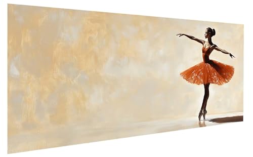 Frau Malen Nach Zahlen Erwachsene, Malen Nach Zahlen Tanzen Malen Nach Zahlen ab 12 Jahre Mädchen, DIY Bastelset Erwachsene Anfänger Acrylfarben Painting für Home Decor, Rahmenlos 70x140 cm W-7116 von GUKUGEKO