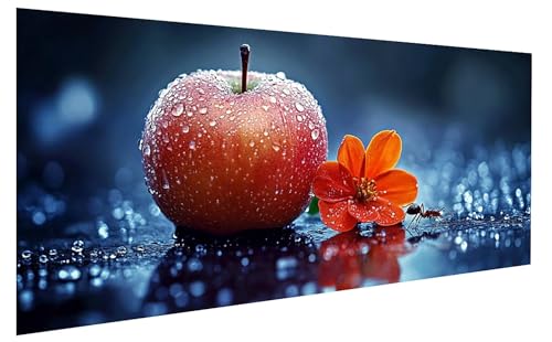 Malen Nach Zahlen Erwachsene Blume, ObstMalen Nach Zahlen Kinder, DIY Paint by Numbers Leinwand mit Pinseln Und Acrylfarben für Zimmer Deko Wohnzimmer, Frauen Geschenk, Ohne Rahmen 100x200 cm W-3096 von GUKUGEKO