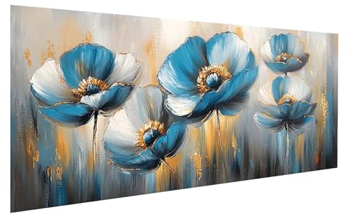 Malen Nach Zahlen Erwachsene Blume, PflanzeMalen Nach Zahlen Kinder, DIY Paint by Numbers Leinwand mit Pinseln Und Acrylfarben für Zimmer Deko Wohnzimmer, Frauen Geschenk Ohne Rahmen 70x140 cm W-7431 von GUKUGEKO