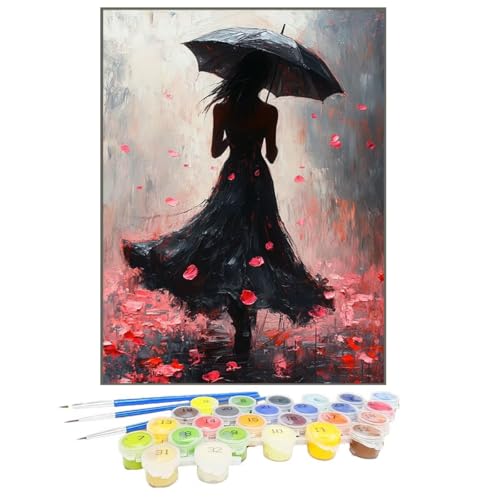 Malen Nach Zahlen GöTtin, Malen Nach Zahlen Kinder Regenschirm, DIY Paint by Numbers Adult AnfäNger Handgemalt öLgemäLde Kit mit Pinseln und Acrylfarben für Home Decor, Ohne Rahmen 100x135cm 43-8 von GUKUGEKO