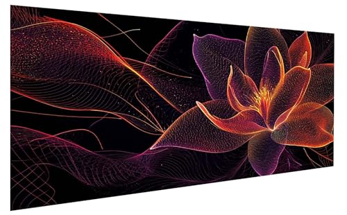 Pflanze Malen Nach Zahlen Erwachsene, Malen Nach Zahlen Blume Malen Nach Zahlen ab 10 Jahre Mädchen, DIY Bastelset Erwachsene Anfänger Acrylfarben Painting für Home Decor, Rahmenlos 50x100 cm W-994 von GUKUGEKO