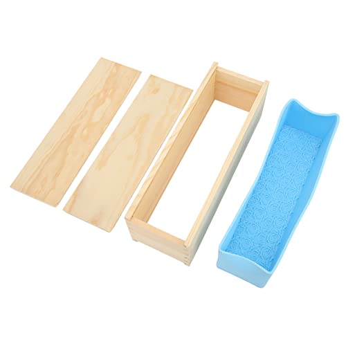 GULEEK Handgemachte Seife DIY Holzkiste Silikonform Holzkisten-Set Handgefertigte Seifenform Geeignet für die Herstellung von Seife und Kuchen von GULEEK