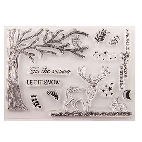 GUMEI Christmas Deer Silikon Clear Seal Stempel DIY Scrapbooking Prägung Fotoalbum von GUMEI