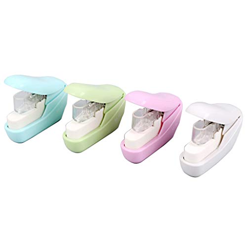 GUMEI No Nails Heftmaschine Mini Cute Book Stapler Keine Heftklammern erforderlich Heftloser Hefter Papierhefterhefter von GUMEI