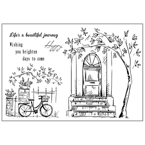 GUMEI Schöne Reise DIY Silikon Clear Stamp Seal Scrapbook Prägen Album Dekor von GUMEI