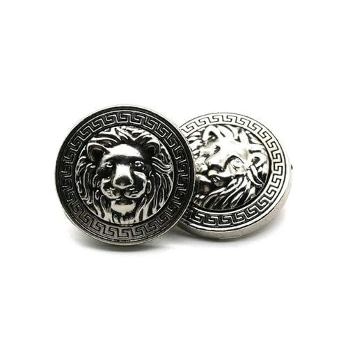 GUOZHAN 10 Stücke Britischen College Stil Anzug Knöpfe Für Mantel Anzug Lion Design Metall Knöpfe Druckknopf Nähen Materia von GUOZHAN