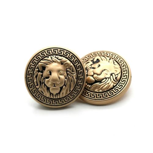 GUOZHAN 10 Stücke Britischen College Stil Anzug Knöpfe Für Mantel Anzug Lion Design Metall Knöpfe Druckknopf Nähen Materia von GUOZHAN