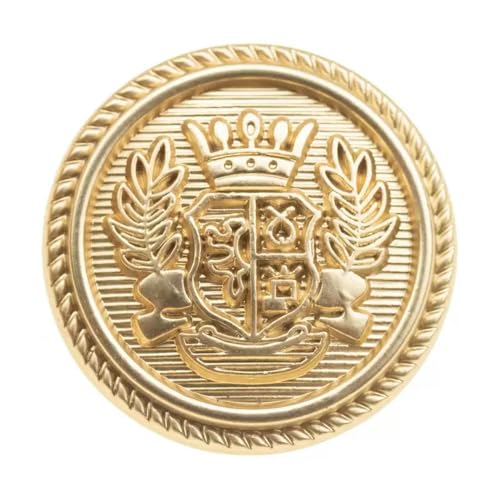 GUOZHAN 10 stücke Crown Metall Schaft Goldene Nähzubehör Für Kleidung Anzug Vintage Knöpfe Uniform Mantel Knöpfe von GUOZHAN