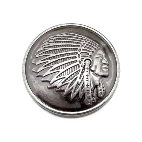 GUOZHAN 5 stücke Indian Chief Kopf Leathercraft Sättel Conchos für Geldbörse Brieftasche Gürtel Decor Schraube Zurück von GUOZHAN