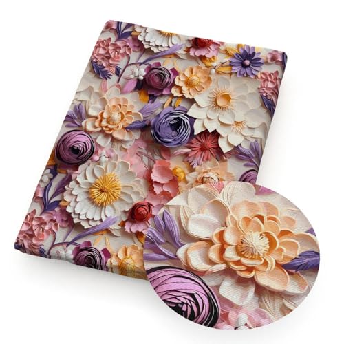 GUOZHAN 50 * 145 cm 3D Stil Druck Blume Polyester Baumwolle Stoff Tissue Nähen Quilten Stoffe Handarbeit Material DIY Handgemachten Vorhang von GUOZHAN