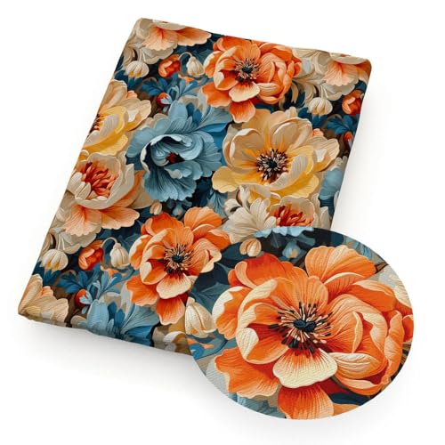 GUOZHAN 50 * 145 cm 3D Stil Druck Blume Polyester Baumwolle Stoff Tissue Nähen Quilten Stoffe Handarbeit Material DIY Handgemachten Vorhang von GUOZHAN