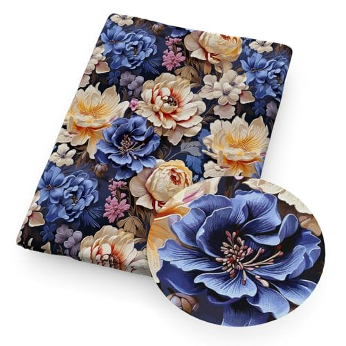 GUOZHAN 50 * 145 cm 3D Stil Druck Blume Polyester Baumwolle Stoff Tissue Nähen Quilten Stoffe Handarbeit Material DIY Handgemachten Vorhang von GUOZHAN