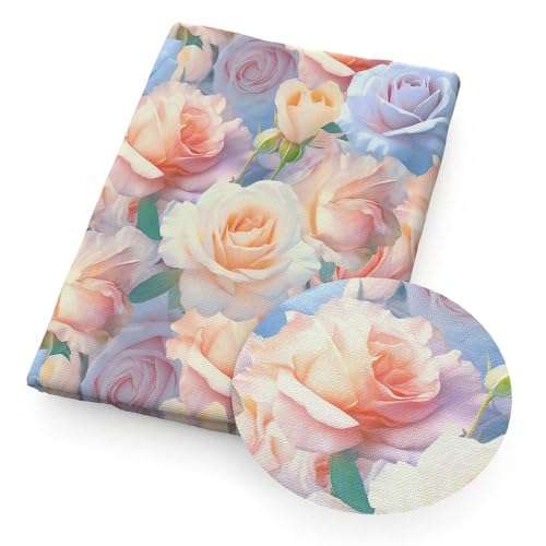 GUOZHAN 50 * 145 cm 3D Stil Druck Blume Polyester Baumwolle Stoff Tissue Nähen Quilten Stoffe Handarbeit Material DIY Handgemachten Vorhang von GUOZHAN