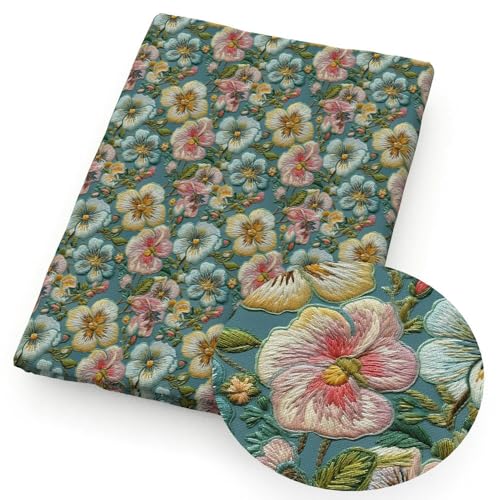 GUOZHAN Stickerei Blüten Blumen Blumendruck Polyester Reine Baumwolle Material Patchwork Gewebe Nähen Quilten Stoffe Handarbeit von GUOZHAN