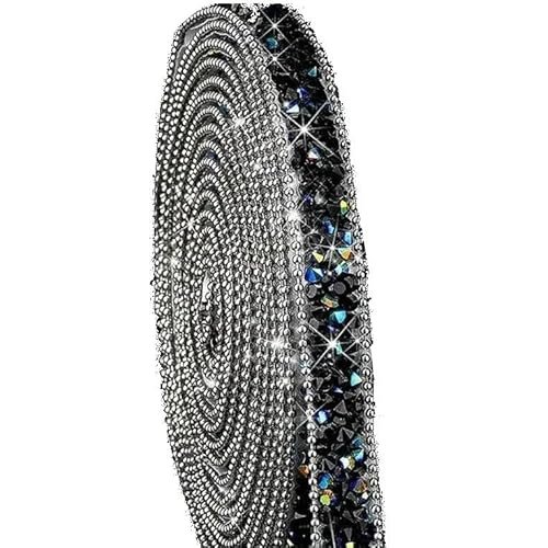 1/3 Yards Kristall Strass Band Diamant Funkelnden Bling Bänder Rolle Banding Gürtel Wrap Für Hochzeit Kuchen Geburtstag Handwerk Dezember von GUOZIF