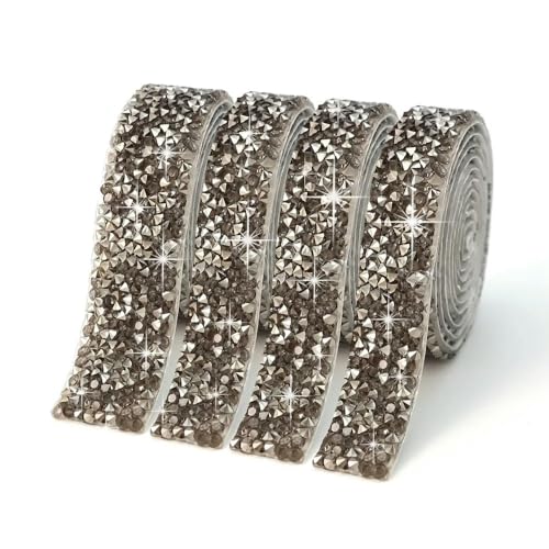 5 Yards Kristall Strass Band Diamant Funkelnden Bänder Rolle Banding Gürtel Wrap Für Hochzeit Party Handwerk DIY Dekorationen von GUOZIF