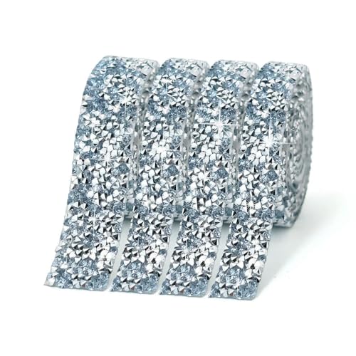 5 Yards Kristall Strass Band Diamant Funkelnden Bänder Rolle Banding Gürtel Wrap Für Hochzeit Party Handwerk DIY Dekorationen von GUOZIF