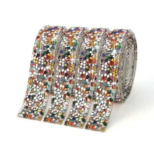 5 Yards Kristall Strass Band Diamant Funkelnden Bänder Rolle Banding Gürtel Wrap Für Hochzeit Party Handwerk DIY Dekorationen von GUOZIF