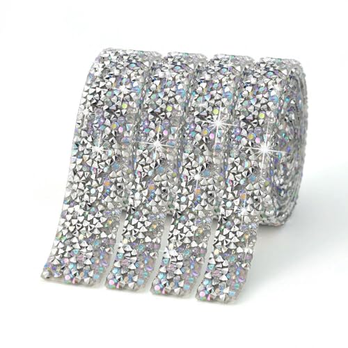 5 Yards Kristall Strass Band Diamant Funkelnden Bänder Rolle Banding Gürtel Wrap Für Hochzeit Party Handwerk DIY Dekorationen von GUOZIF