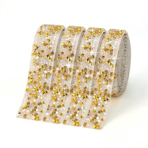 5 Yards Kristall Strass Band Diamant Funkelnden Bänder Rolle Banding Gürtel Wrap Für Hochzeit Party Handwerk DIY Dekorationen von GUOZIF