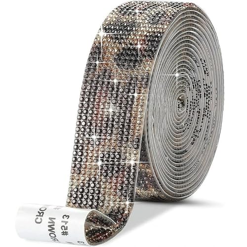 GUOZIF 1 Yard Selbst Klebeband Strass Band DIY Aufkleber Kunst Handwerk von GUOZIF