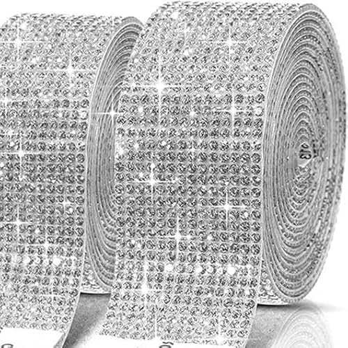 GUOZIF 1yard Selbstklebende Kristall Strass Aufkleber Diamant Band DIY Aufkleber Strass Kunst Handwerk Auto Telefon Dekoration von GUOZIF