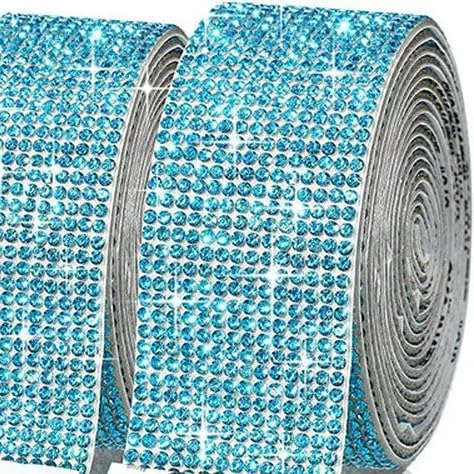 GUOZIF 1yard Selbstklebende Kristall Strass Aufkleber Diamant Band DIY Aufkleber Strass Kunst Handwerk Auto Telefon Dekoration von GUOZIF