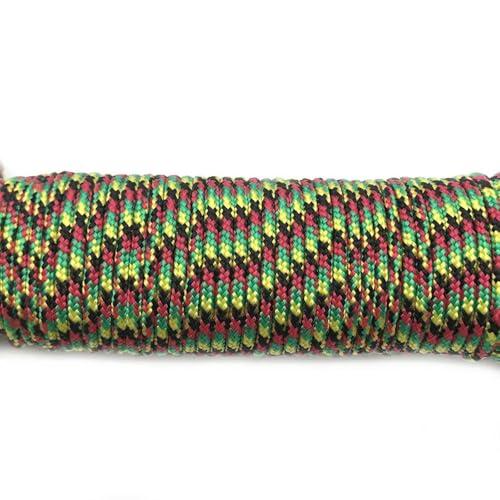 GUOZIF 2 mm Paracord-Seil – 100 Fuß/50 Fuß einadrige Fallschirmschnur für Camping, Wandern, Zelte und Schlüsselbänder. von GUOZIF