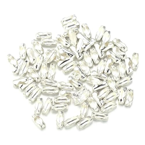 GUOZIF 200 Teile/los Kugelkette Anschlüsse Durchmesser 1,5/2/2,4/3,2mm Verschlüsse Anschlüsse Kugelkette Für DIY Schmuckherstellung Armband Halskette von GUOZIF