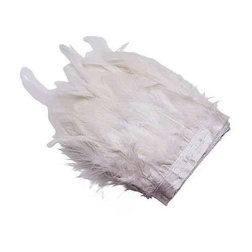 GUOZIF 2M 15-20cm Farbige Hahnenfedern Trim Band Nähen Kleidung DIY Plume Handwerk von GUOZIF