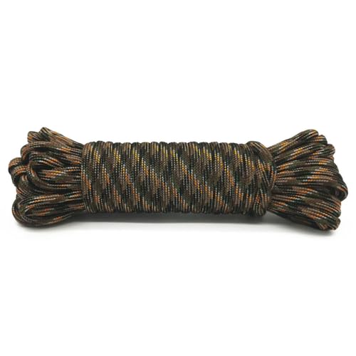 GUOZIF 7-adriges 550lb Paracord, 30 m Durchmesser, 4 mm Fallschirmseil, Zeltzubehör für die DIY-Herstellung von Schlüsselbändern, Armbändern, Hundehalsbändern von GUOZIF