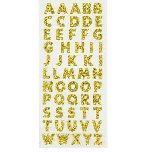 GUOZIF Glitter Alphabet Strass Selbst Klebe Scrapbooking Aufkleber Kleidung Zubehör DIY PC Telefon Dekor Englisch Buchstaben Aufkleber von GUOZIF