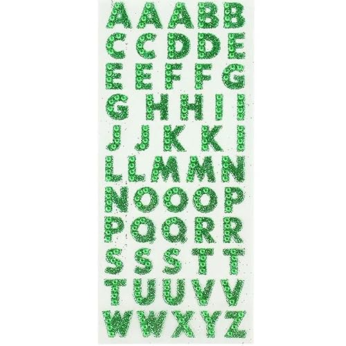 GUOZIF Glitter Alphabet Strass Selbst Klebe Scrapbooking Aufkleber Kleidung Zubehör DIY PC Telefon Dekor Englisch Buchstaben Aufkleber von GUOZIF