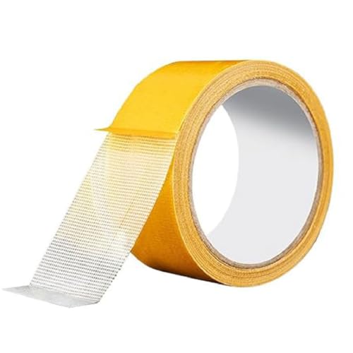 Guidelinel High Adhesive Strength Mesh Double-Sided Duct Tape, Doppelseitiges Klebeband Extra Stark, Doppelseitiges Teppichklebeband, Starkes doppelseitiges Klebeband, für Küche Zuhause (10CM x 20M) von GUSHE