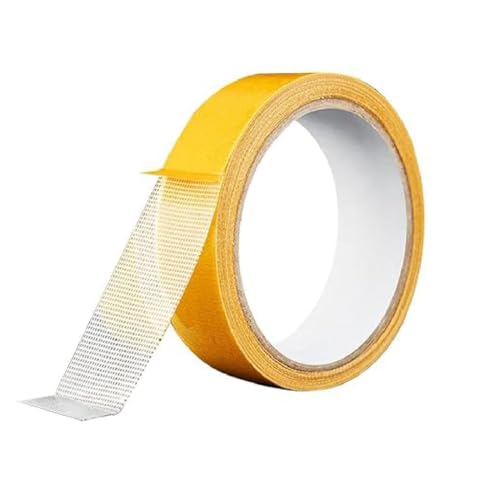 Guidelinel High Adhesive Strength Mesh Double-Sided Duct Tape, Doppelseitiges Klebeband Extra Stark, Doppelseitiges Teppichklebeband, Starkes doppelseitiges Klebeband, für Küche Zuhause (5CM x 20M) von GUSHE