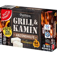 GUT&GÜNSTIG Kamin- & Grillanzünder Premium weiß 64 St. von GUT&GÜNSTIG