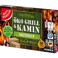 GUT&GÜNSTIG Kamin- & Grillanzünder braun 32 St. von GUT&GÜNSTIG