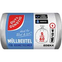 GUT&GÜNSTIG Kosmetikbeutel 5,0 l transparent, 60 St. von GUT&GÜNSTIG