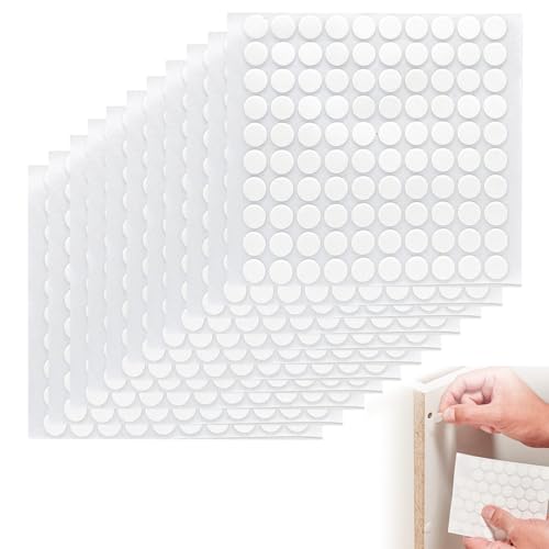 GUTERTOP 1100 Stück Klebepunkte Doppelseitig Transparent, Doppelseitiges Klebeband Ablösbar, Doppelseitige Klebepunkte für Festivaldekoration DIY Handwerk von GUTERTOP